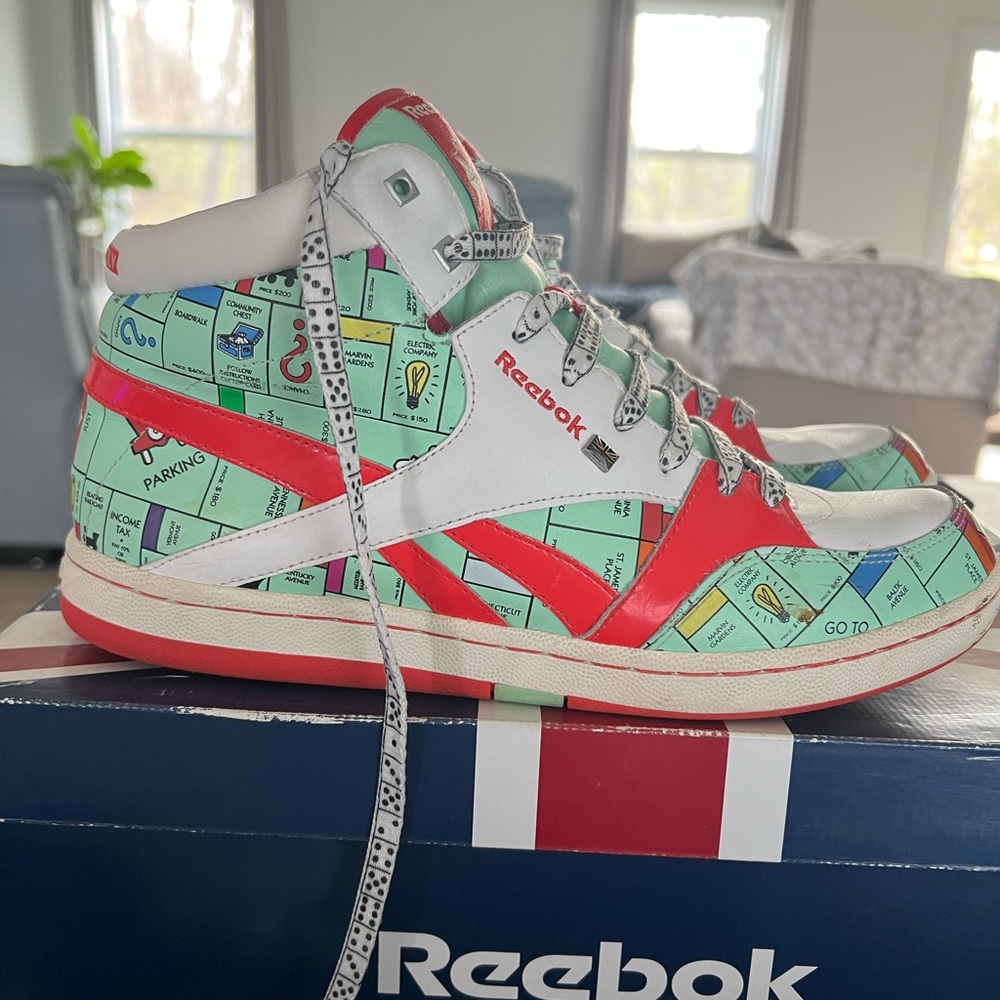Monopoly Reebok high top sneakers
